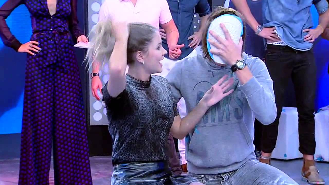 Handsome Model Getting Pied