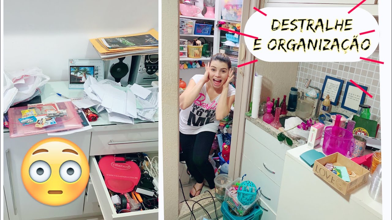 DESTRALHE ESCRITÓRIO + ORGANIZAÇÃO DESPENSA | EP 02 #MARIEKONDO | PALOMA SOARES