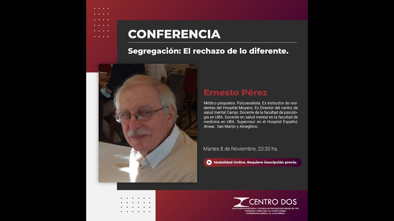 Conferencia a cargo de Ernesto Pérez 