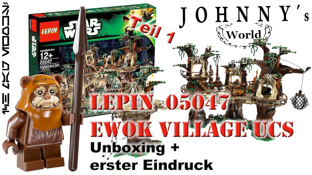 Lepin 05047 Ewok Village UCS - Fake Lego 10236 Unboxing und erster Eindruck -Review auf Deutsch