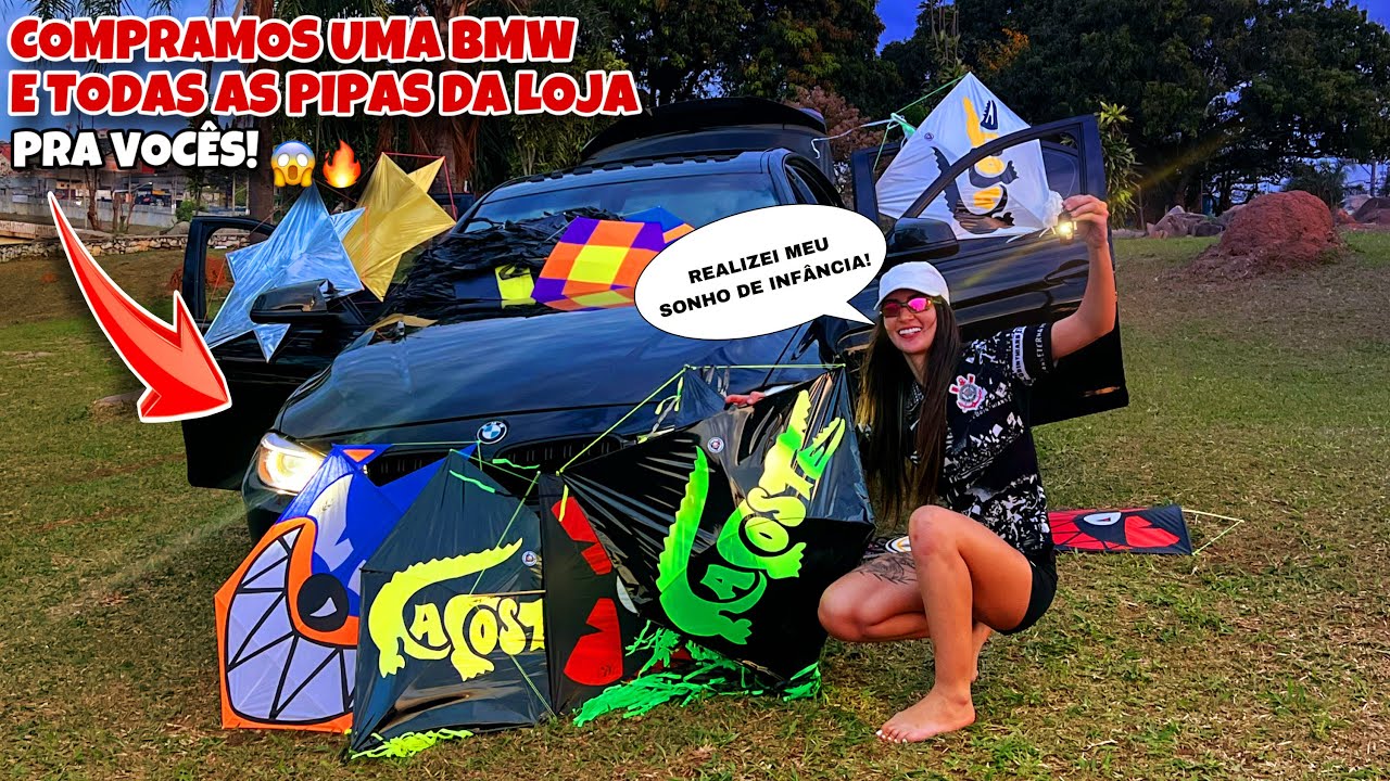 Comprei o Máximo de Pipas pra Encher Minha Nova BMW nas Melhores Lojas de Pipas de São Paulo !