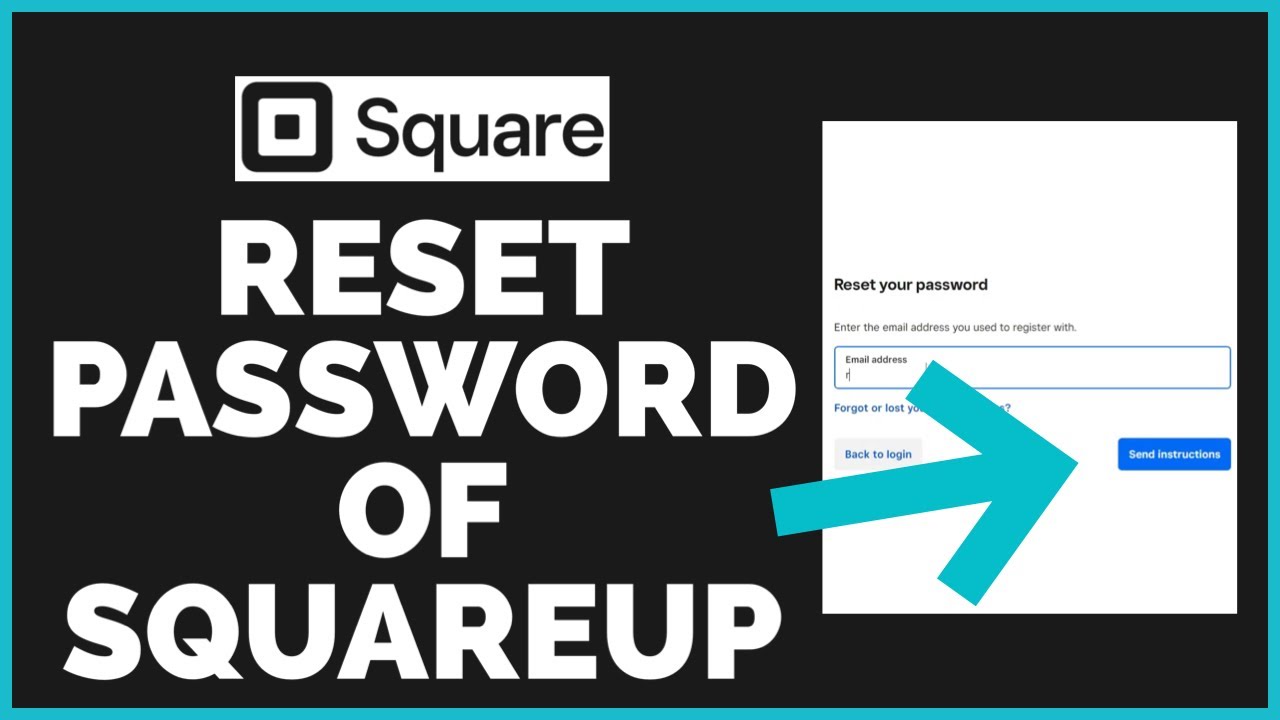Как сбросить пароль от учетной записи Squareup | Восстановление пароля от аккаунта Squareup