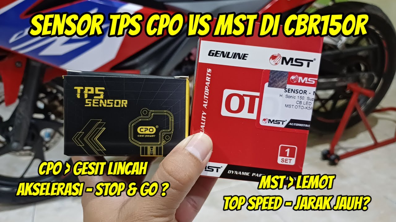 Bagus Mana? Review Sensor TPS Racing CPO vs MST di Cbr150r #sensortps #cpo #mst #sensor