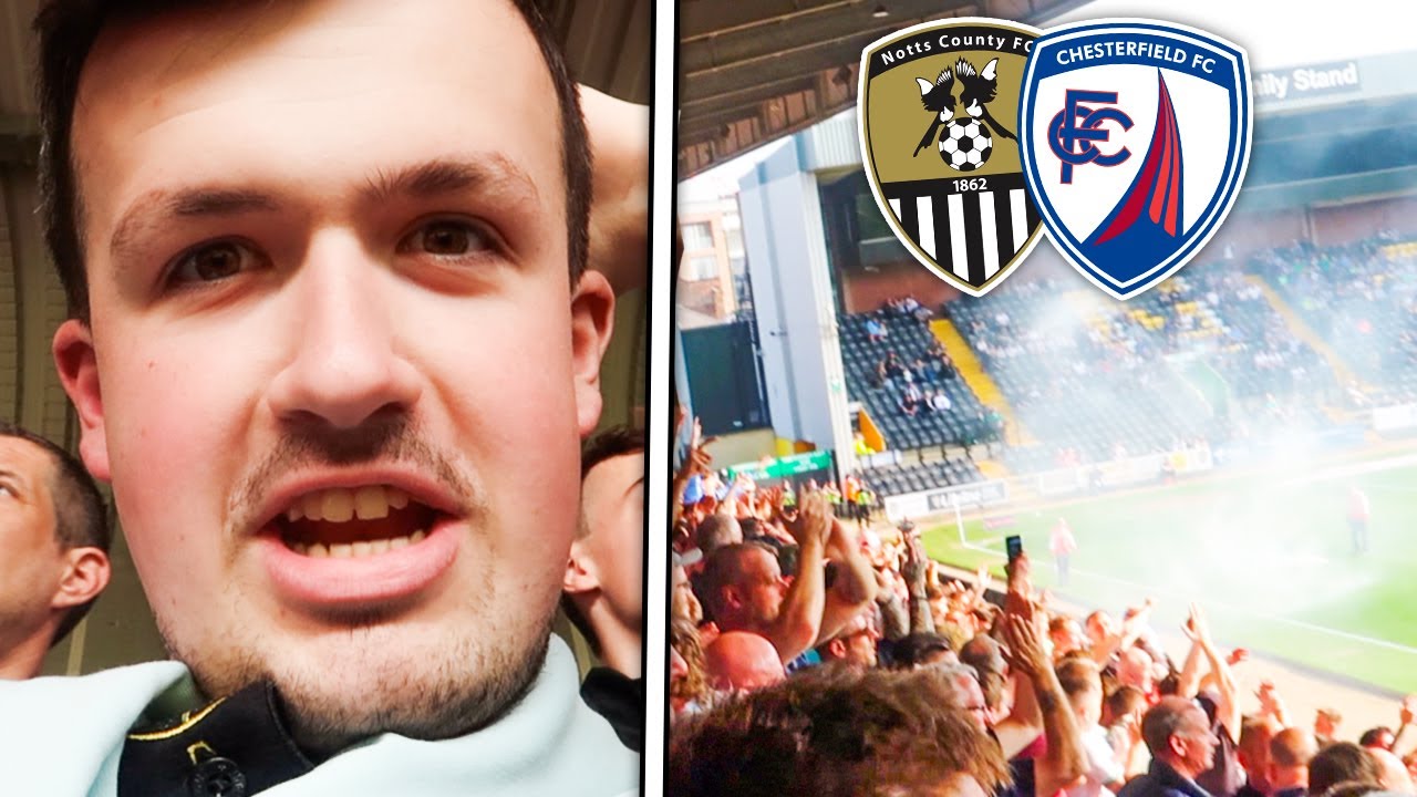 NON LEAGUE DAY SCENES & PYROS at NOTTS COUNTY vs CHESTERFIELD