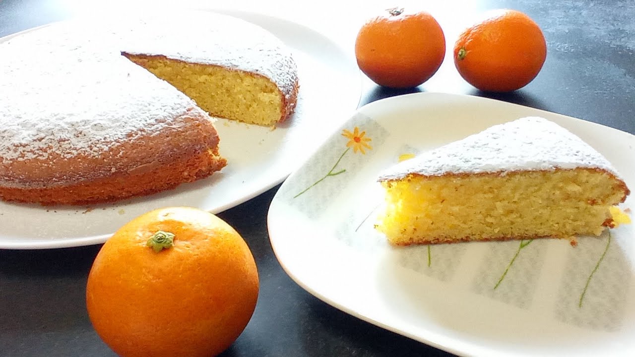TORTA SOFFICE ARANCIA E MANDORLE - MORBIDA, LEGGERA E PROFUMATA - SENZA BURRO E SENZA OLIO