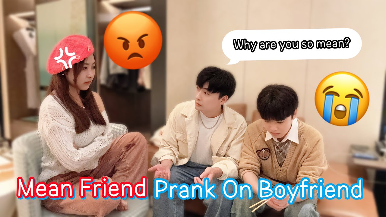 Mean Friend Prank On My Boyfriend💔🔥💔*Cute Reaction*