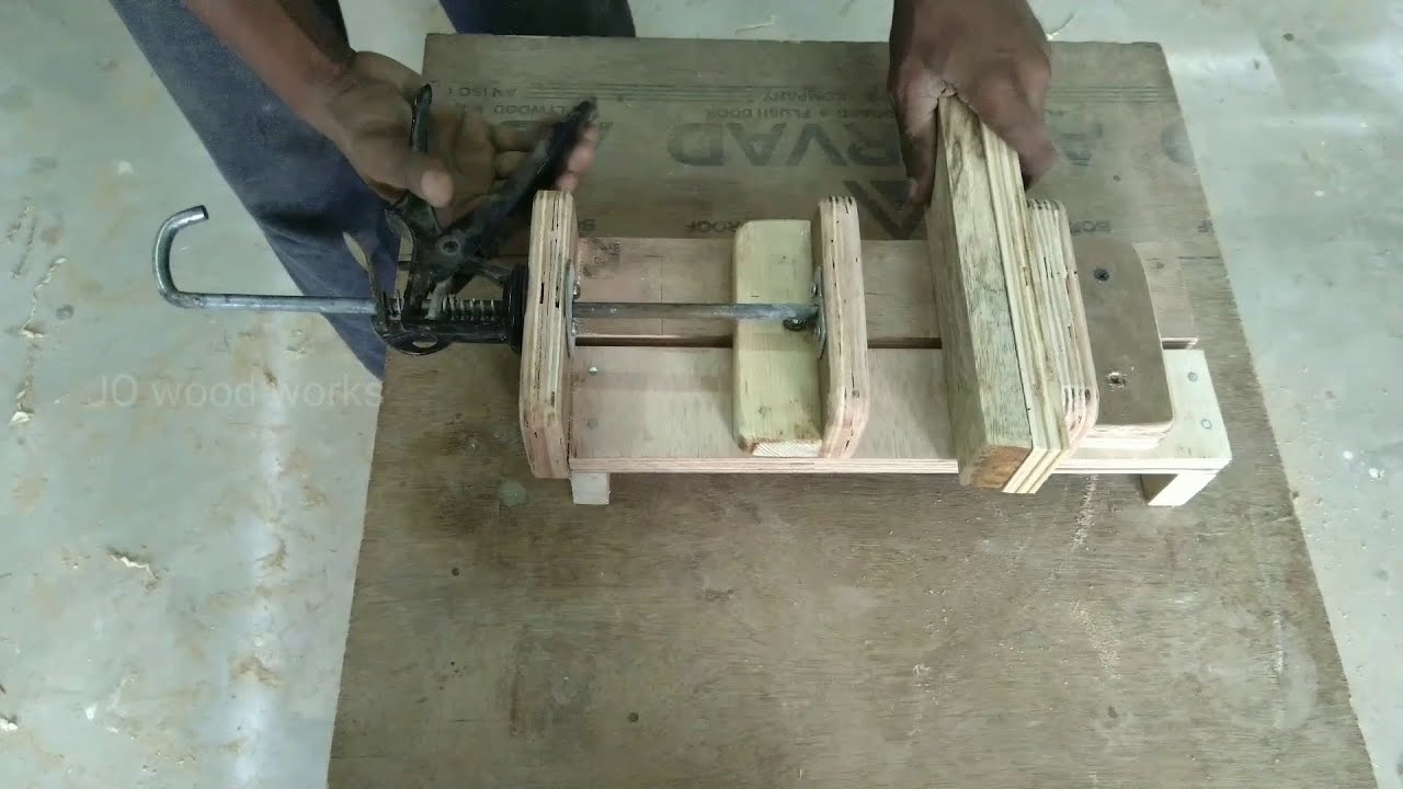 Tool hacks | unused Silicone gun modified to wooden bar clamp