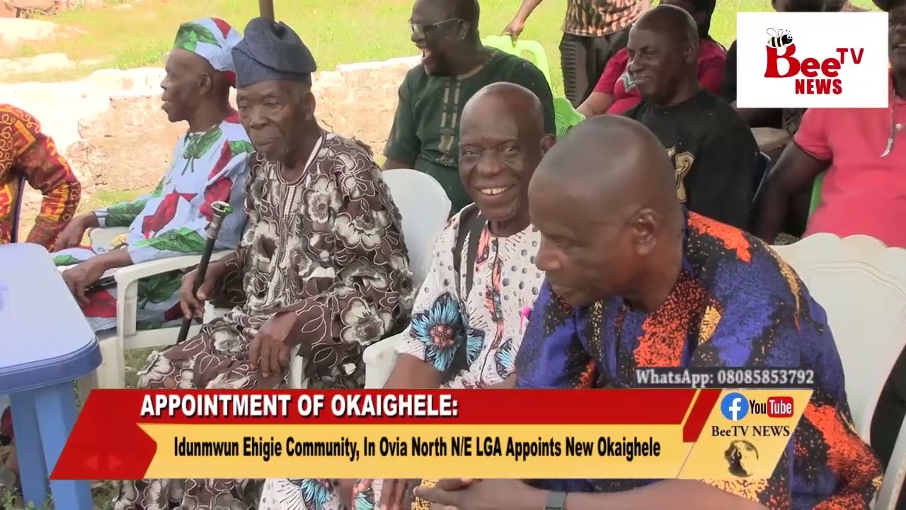 Idunmwun Ehigie Community, In Ovia North N/E LGA Appoints New Okaighele.