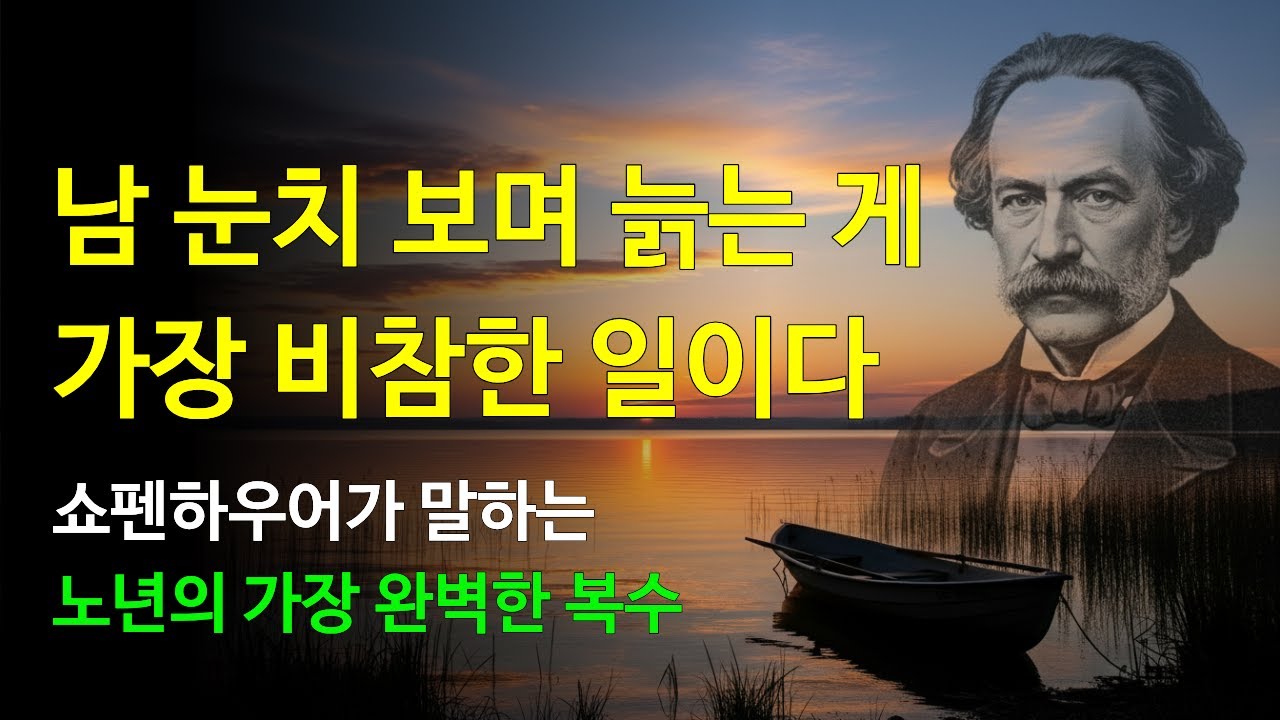 인생의 황혼에서 절대 놓쳐선 안 될 단 한 가지  | 쇼펜하우어 인생론 제5편