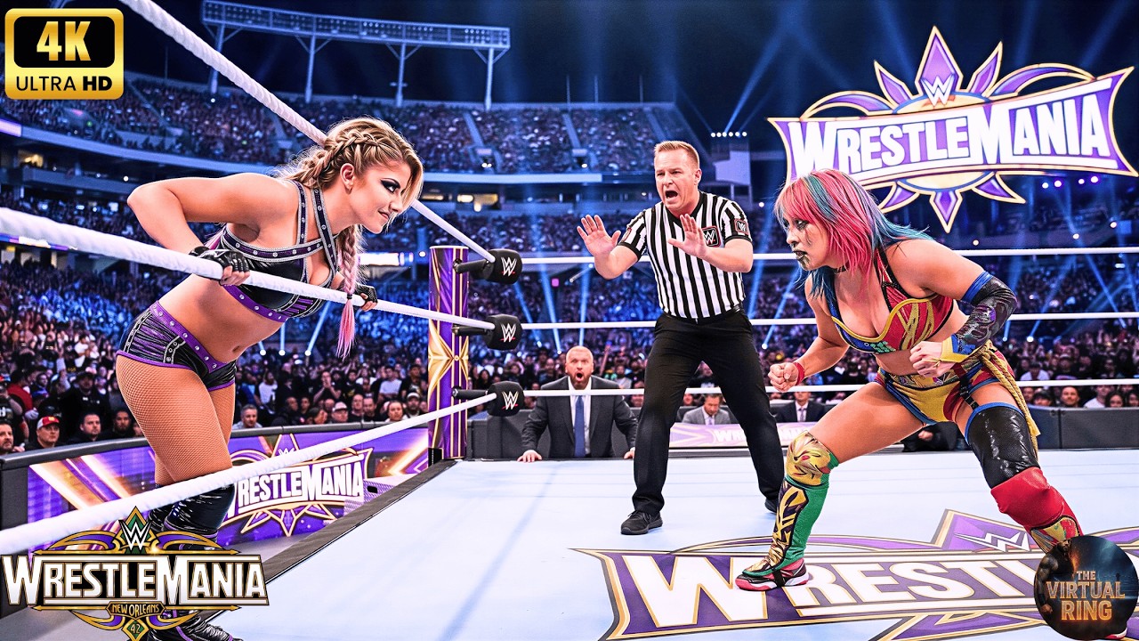 ОСНОВНЫЕ МОМЕНТЫ - Алекса Блисс против Асуки • WrestleMania • 16 марта 2026 г. 😈🎭 #alexabliss #asuka