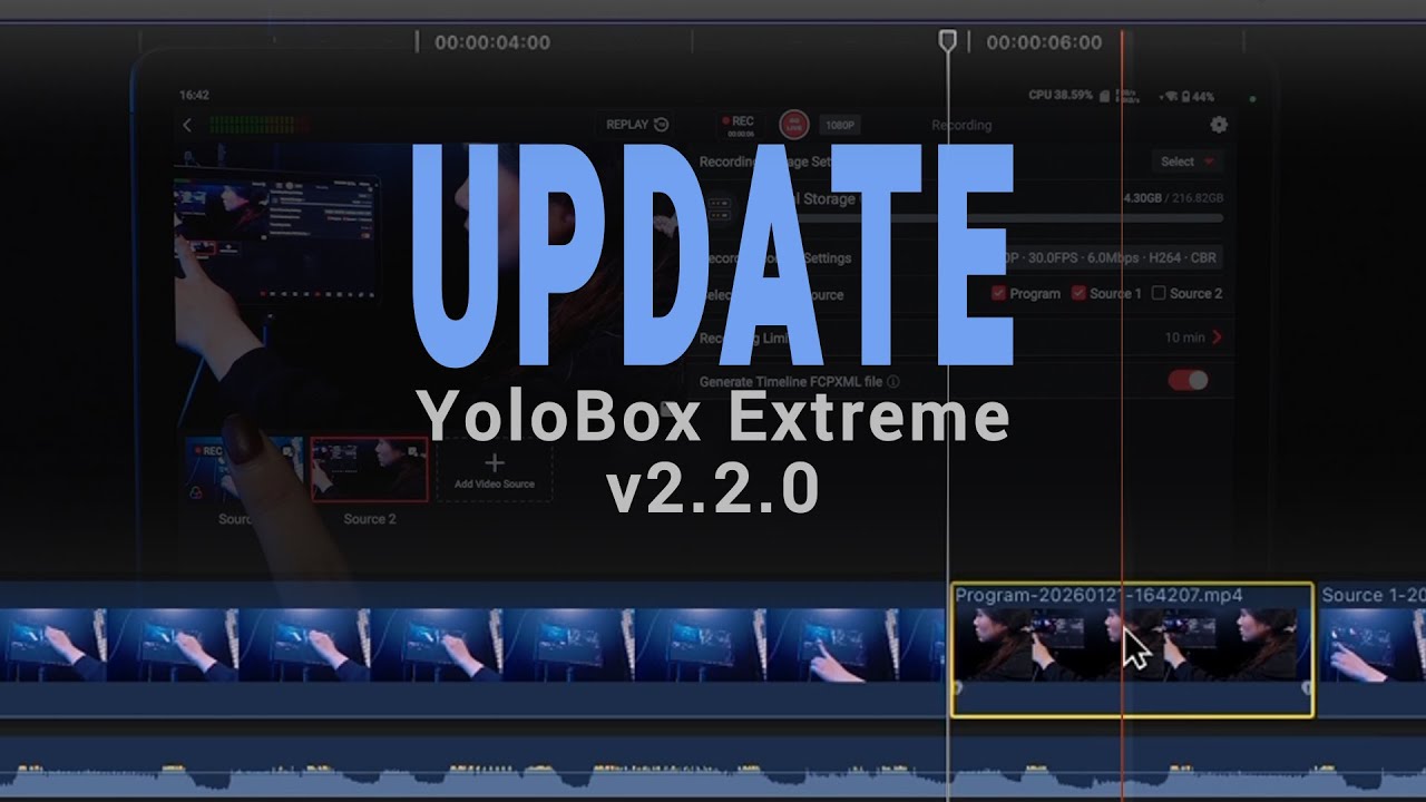 YoloBox Extreme v2.2.0 Update: LUTs, XML Files, New Invite Guests, YoloCam S3/S7 Adjustment and More
