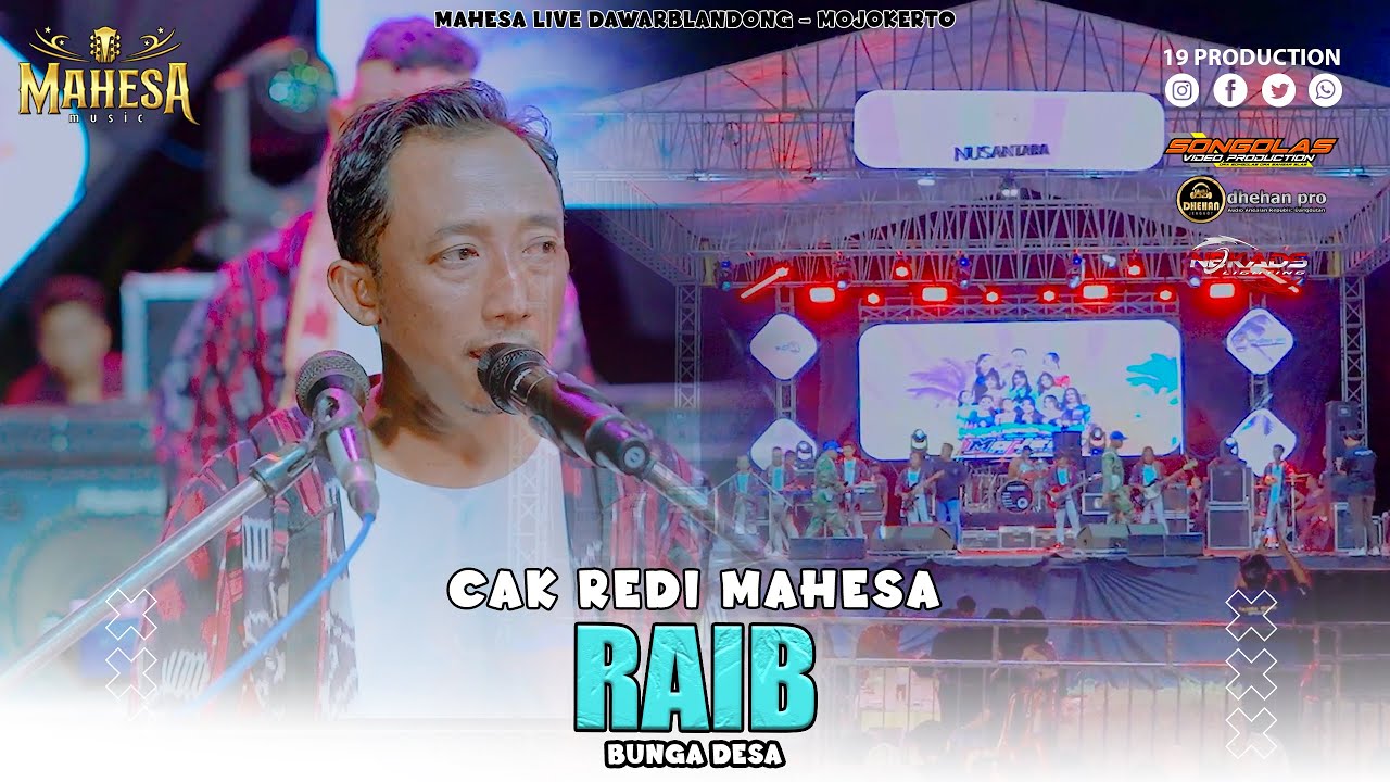 Cak Redi Mahesa - Raib  ( Bunga Desa ) I Mahesa music live Dawarblandong - Mojokerto