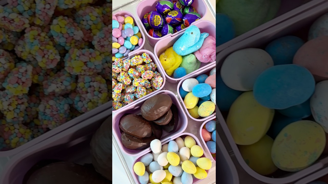 Easter candy 🐣 #candyrestock #preppy #candy #asmr #satisfyingvideo #preppyyyy #snackbox