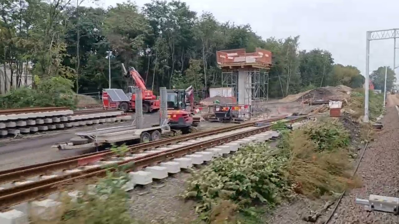 Katowice Załęże - Katowice z okna pociągu IC 