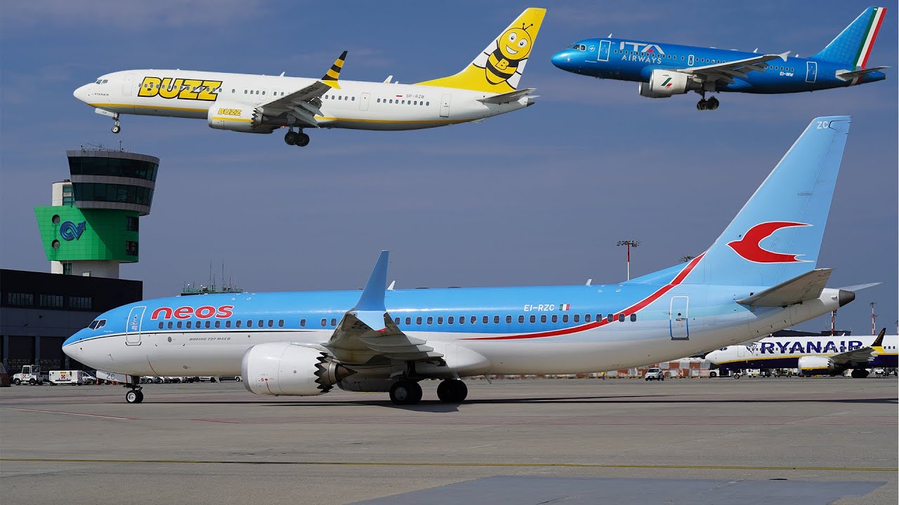 20 MINS LANDINGS & TAKEOFFS at BGY | 4K | Milan Bergamo Airport Plane Spotting