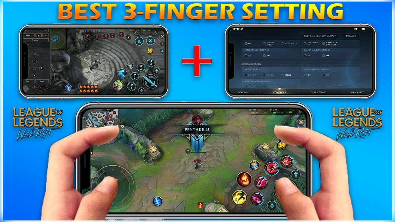 Wild Rift Best HUB Layout + Game Setting | LoL Mobile