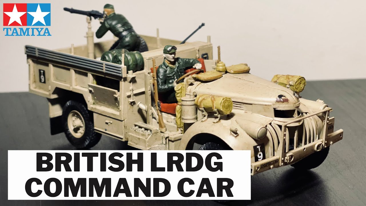 British LRDG Command Car, Tamiya, 1:35, Time-lapse build, painted with brush #CAR5
