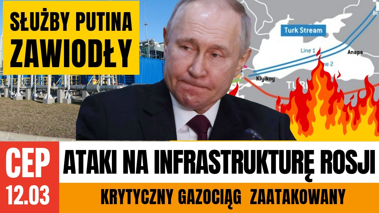 CEP -Obrona i służby zawiodły. Magazyny paliw płoną. Najpotężniejsza tłocznia gazu W Rosji trafiona.