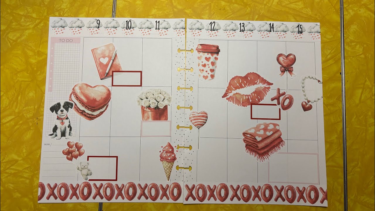 Valentines week in my Happy Planner