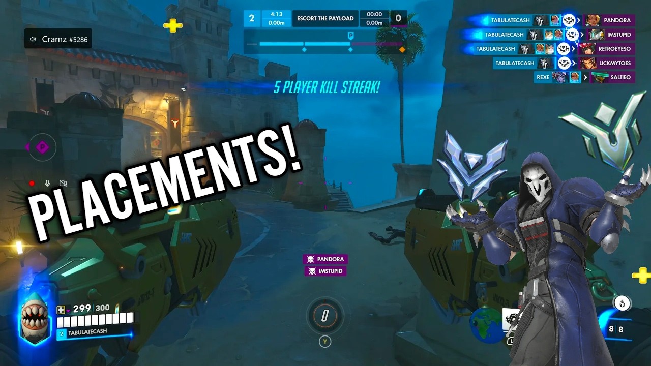 Overwatch Season 1 DPS Placement Matches!!!