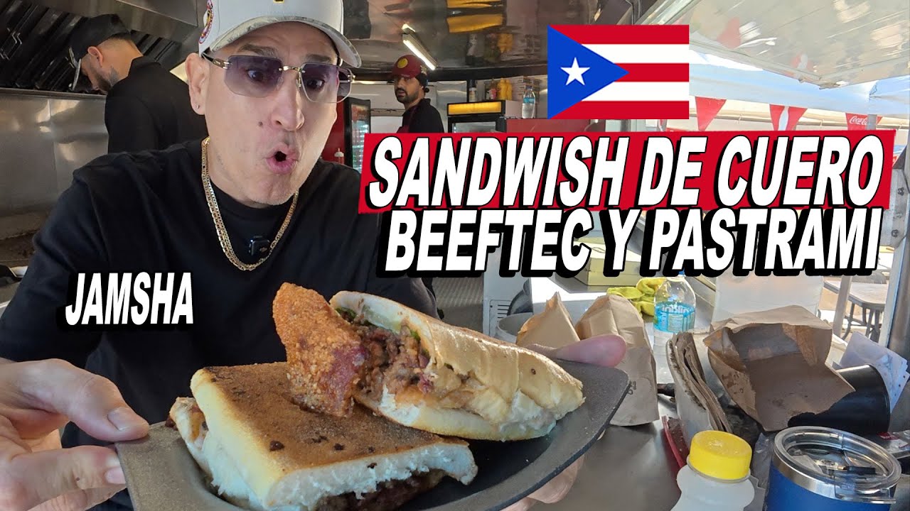 Sandwish De Cuero Beeftec y Pastrami Ponceño - Jamsha