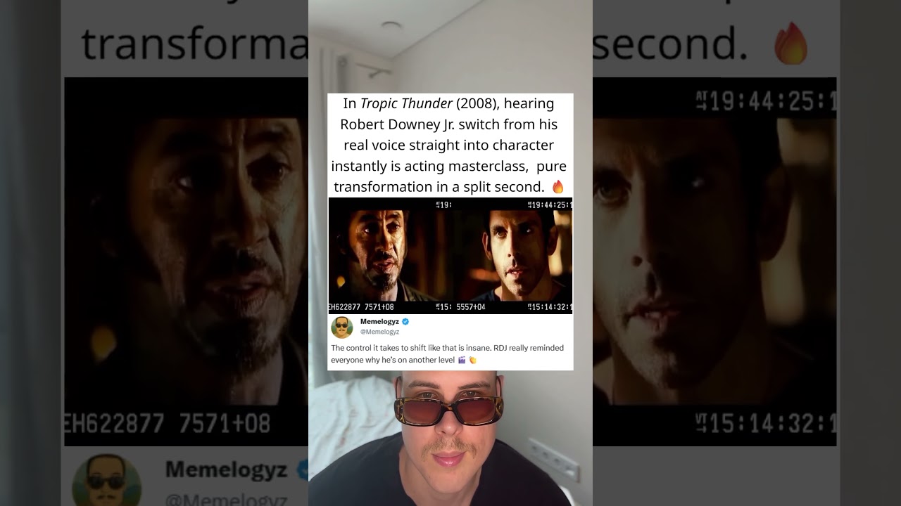 In Tropic Thunder (2008), Robert Downey Jr&rsquo;s Instant Voice Switch Is Pure Acting Masterclass