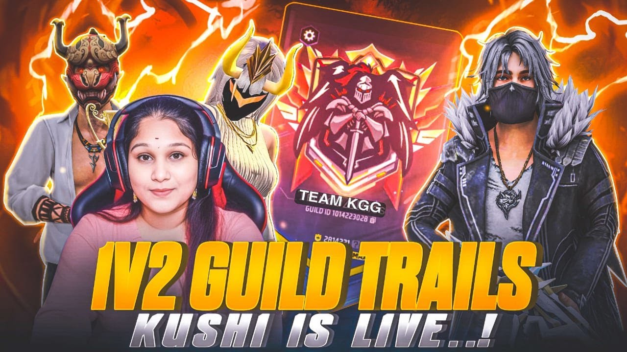 1vs2 Guild Trails & Mad  Reactions  / Telugu Facecam Streamr / Girl Streamer #freefire #mbg #raistar
