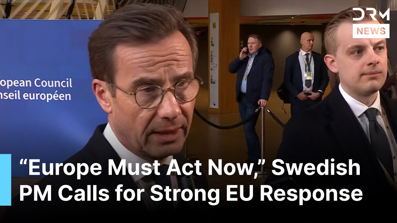 FULL REMARKS: Swedish PM Kristersson Calls for Strong EU Response on Ukraine and Iran War | AC1B