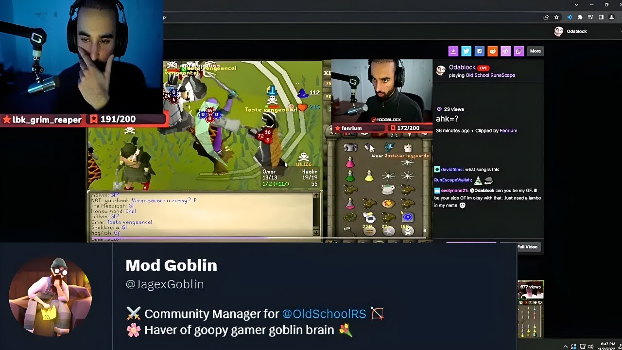 J-Mod забанил игрока после того, как услышал, что Odablock подозревает AHK
