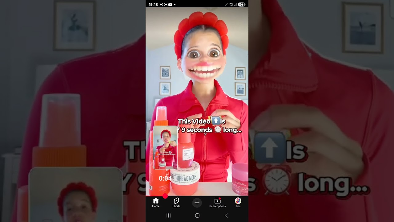 Watching youtube shorts and last one sing along