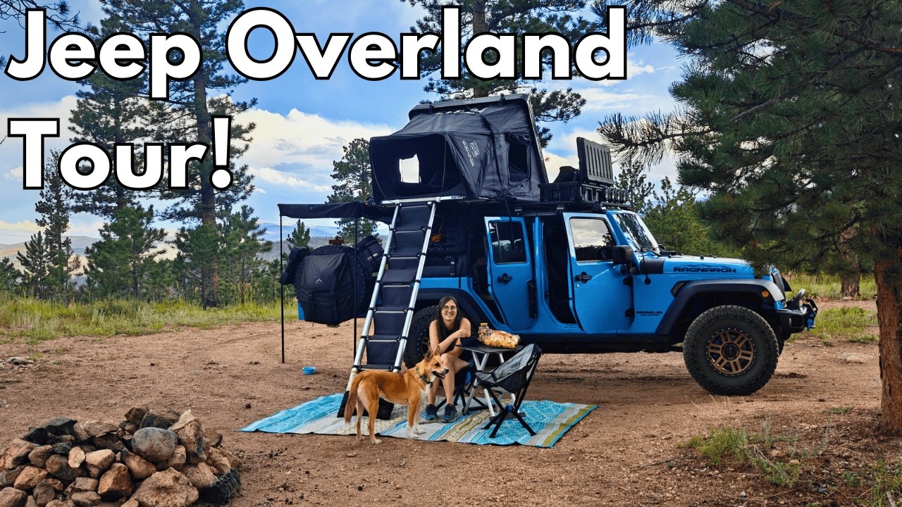 Jeep Wrangler JK Overlanding Walkthrough and Tour! | Inside and Out! | Kitchen and Offroad Setup