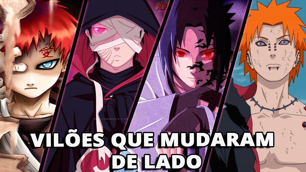 NARUTO: 10 VILÕES QUE MUDARAM DE LADO | Player Solo