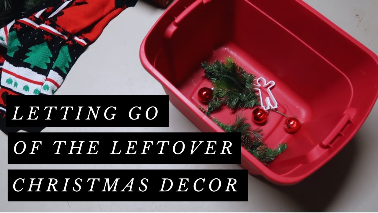 Christmas Declutter Using the Container Concept