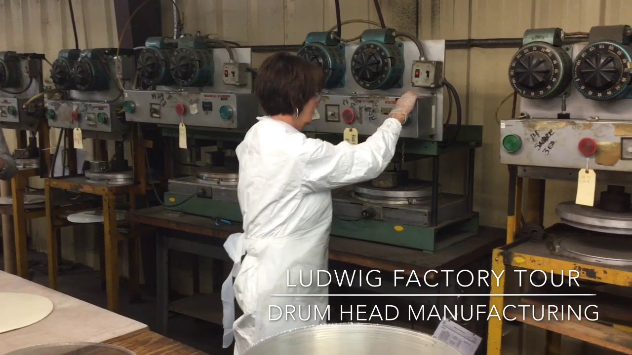【Ludwig Factory Tour】ドラムヘッド製造