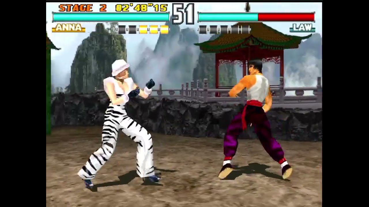 Anna Williams VS Forest Law - Tekken 3