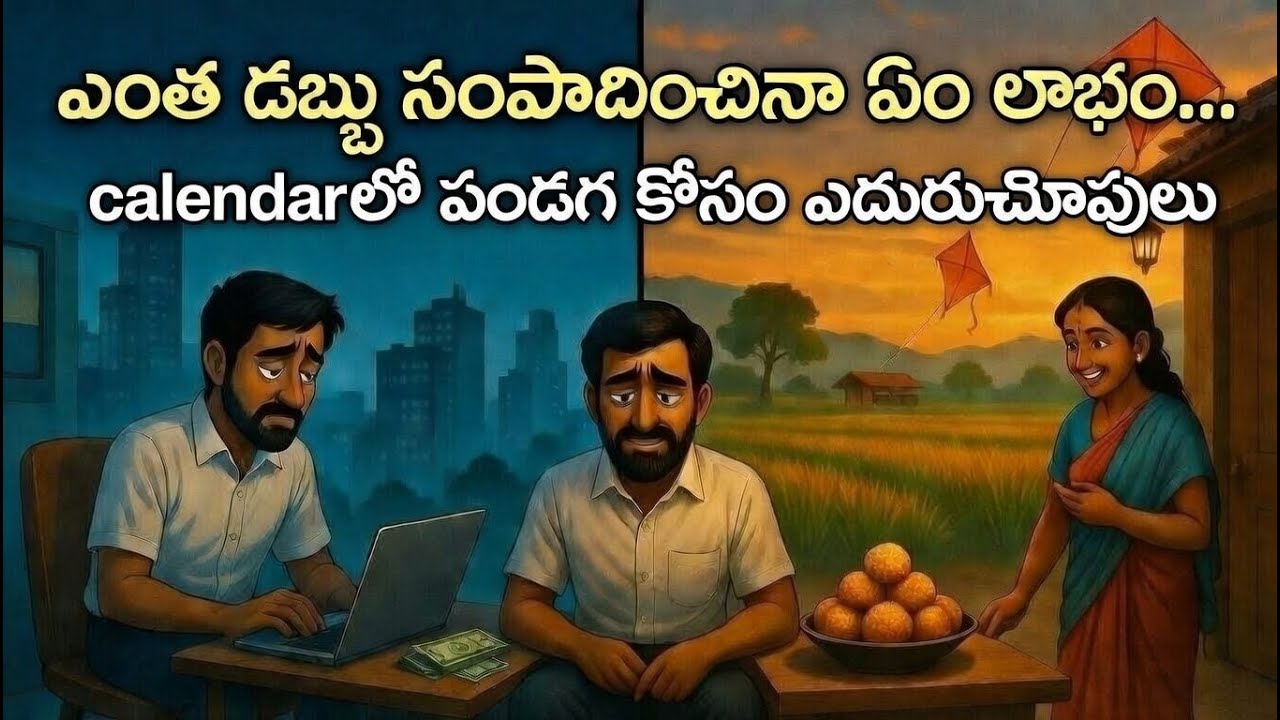 ఎంత డబ్బు సంపాదించినా ఏం లాభం…!  calendarలో  పండగ కోసం ఎదురుచూపులు