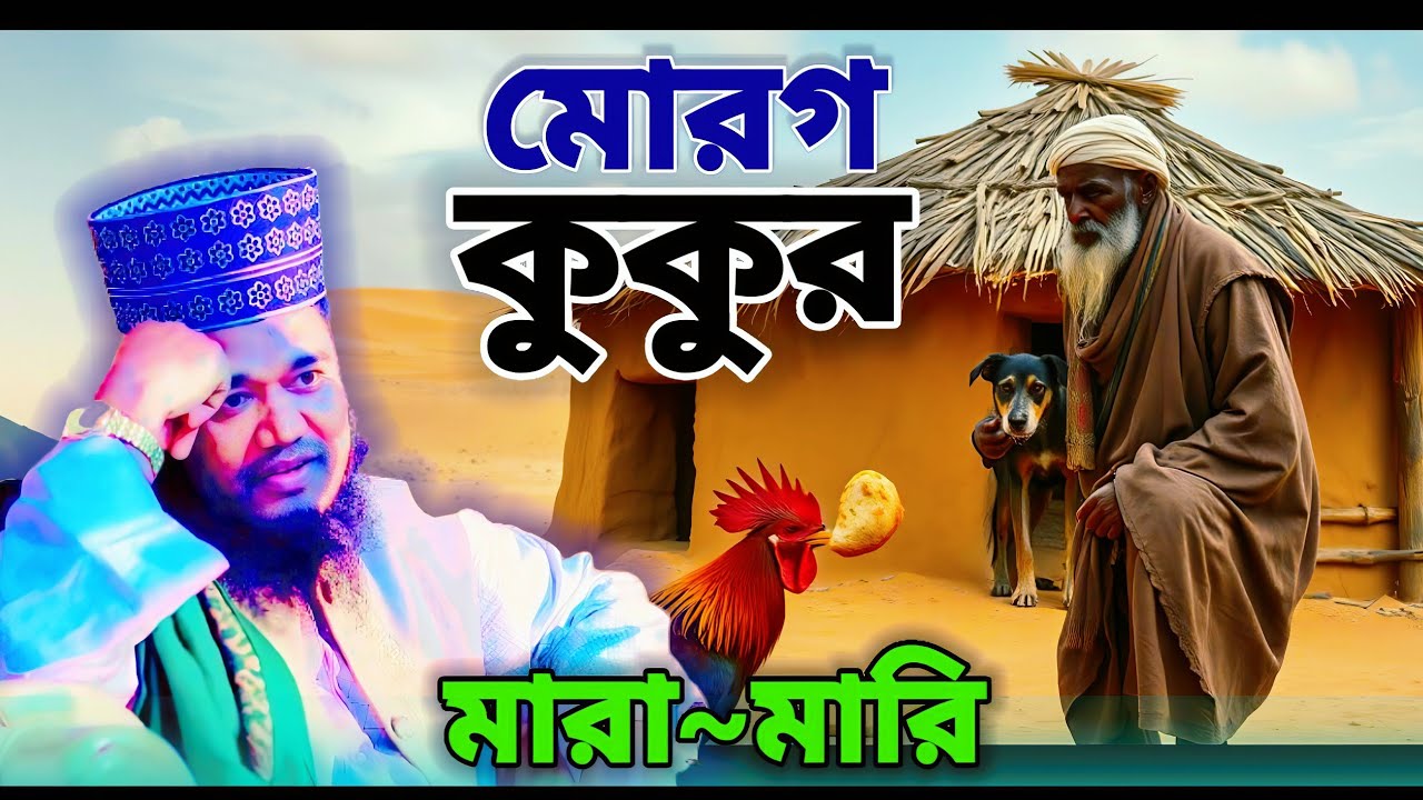 মোরগ কুকুরের মারামারি এক আল্লাহর বান্দার মরণের ঘটনা। Maulana ruhul  Amin Siddiqui,Islamic waz Bangla