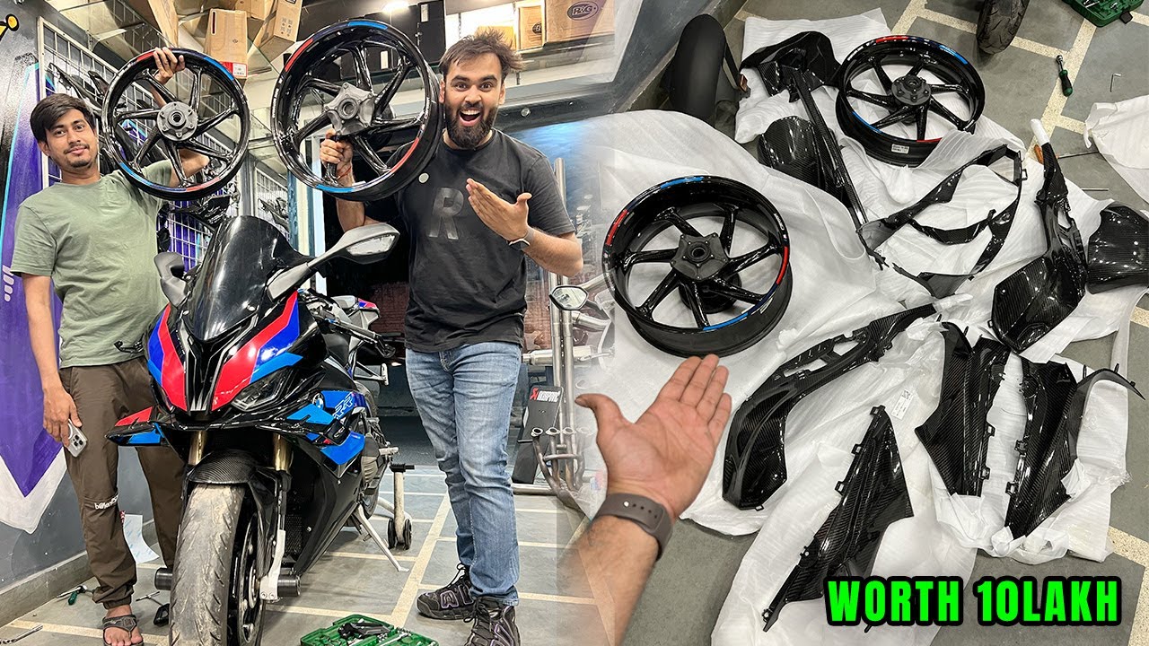 10 Lakh ke CARBON PARTS😱For BMW S1000RR !! Ab aayga maza🔥👌