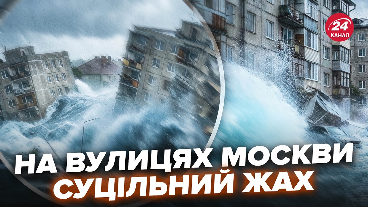 🔥В МОСКВЕ ИСТЕРЯТ от ЧП! Там АПОКАЛИПСИС: здания ИДУТ ПОД ВОДУ, улицы ЗАВАЛИВАЕТ (ВИДЕО)