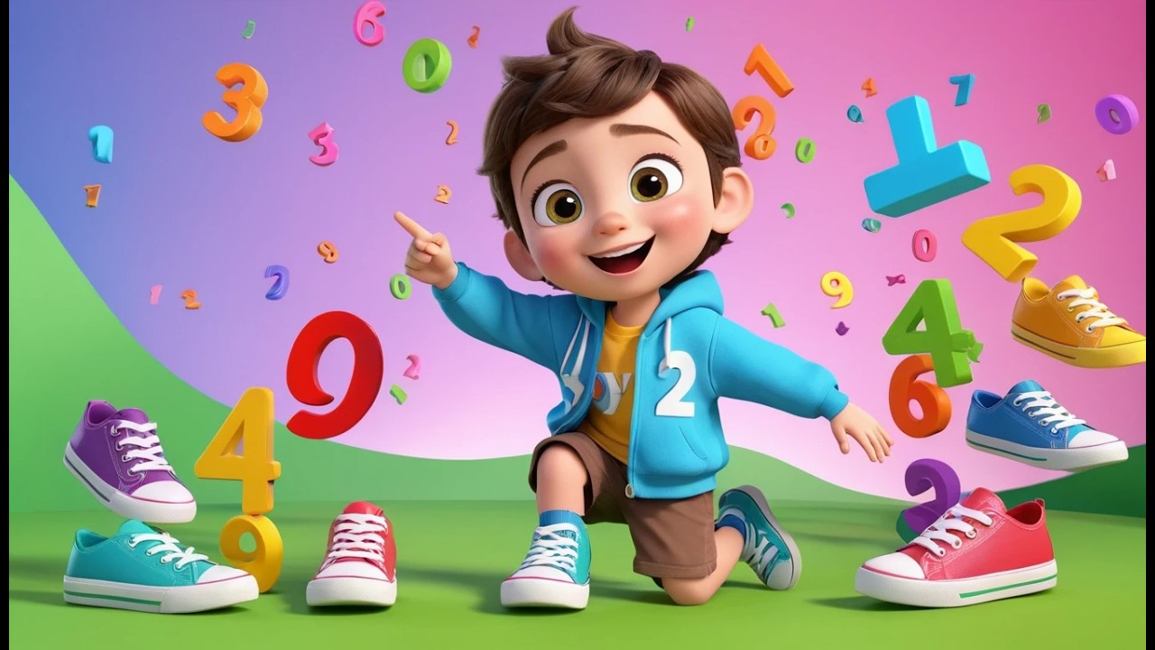 One Two Buckle My Shoe – Counting Rhyme | Fun Numbers Nursery Rhyme for Kids