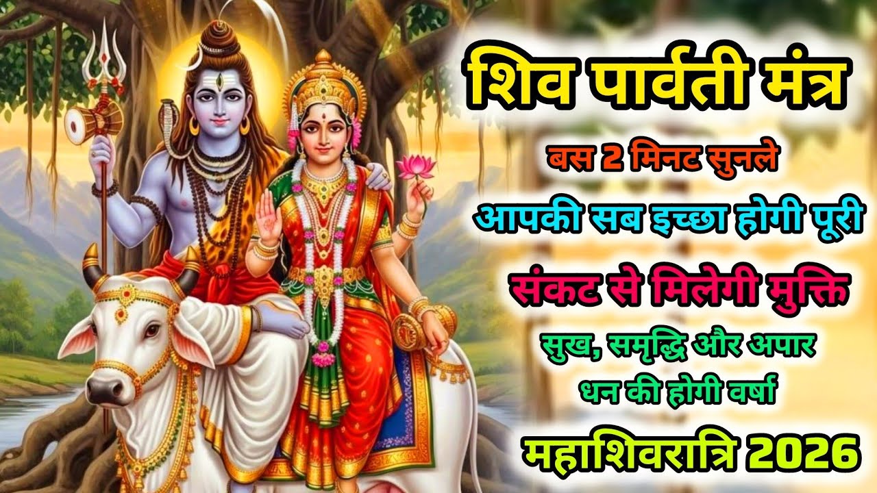 महाशिवरात्रि 2026 | गौरी शंकर मंत्र | Gauri Shankar Mantra | Bholenath Mantra | Gauri shankar jaap