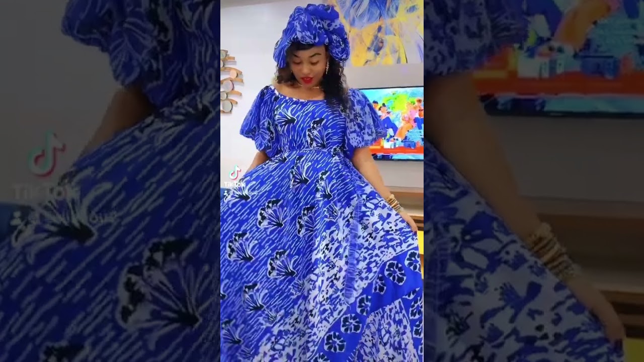TR&Egrave;S BELLE TENUE AFRICAINE DE ROBE LONGUE 2024 WAX/PAGNE AFRICAN CASUAL DRESS ANKARA GOWN 24
