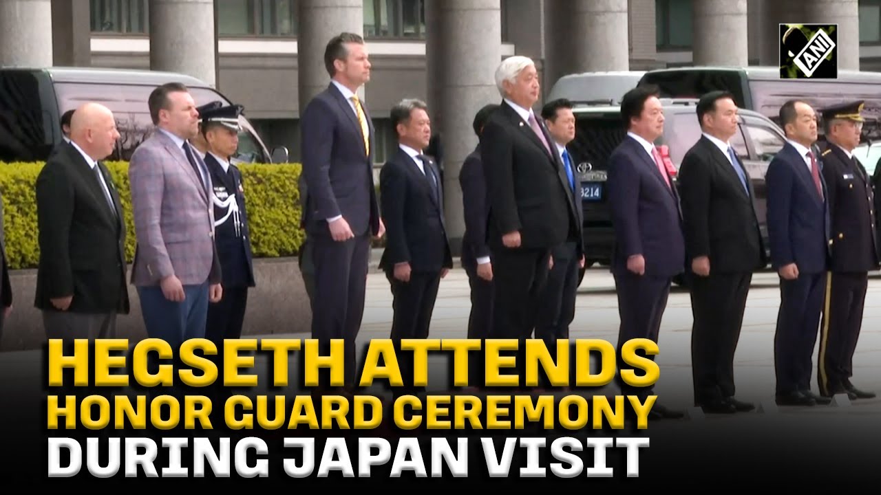 U.S. Defence Secretary Hegseth participates in Japan Honor Guard ceremony as part of official visit