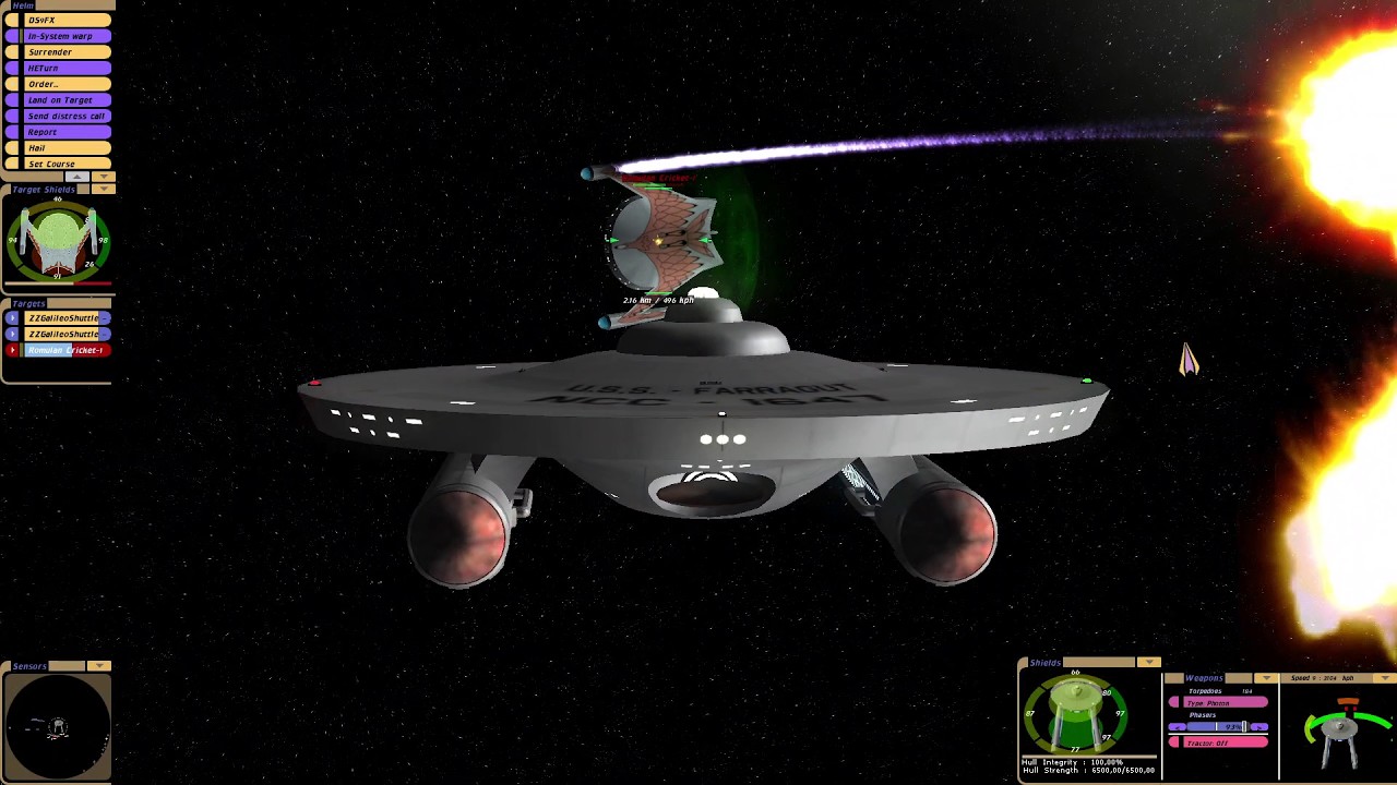 USS Farragut Update Test Showcase | KM | Star Trek Bridge Commander