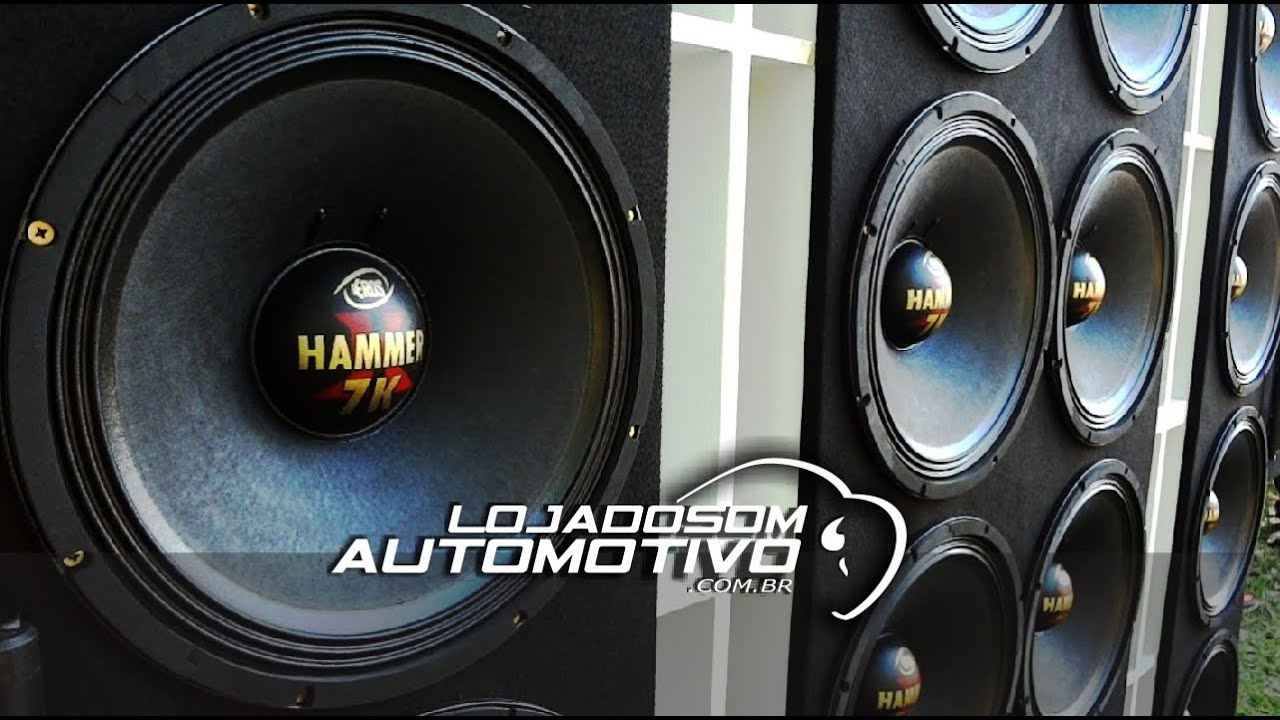Alto Falante Woofer Eros Hammer 7k 3500 rms 12 e 15 Polegadas