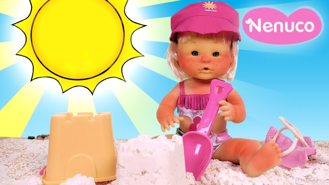 Nenuco Italia: Giochiamo in spiaggia con Nenuco Summer 🏖️🌞 La piccola Nenuco si brucia al sole!