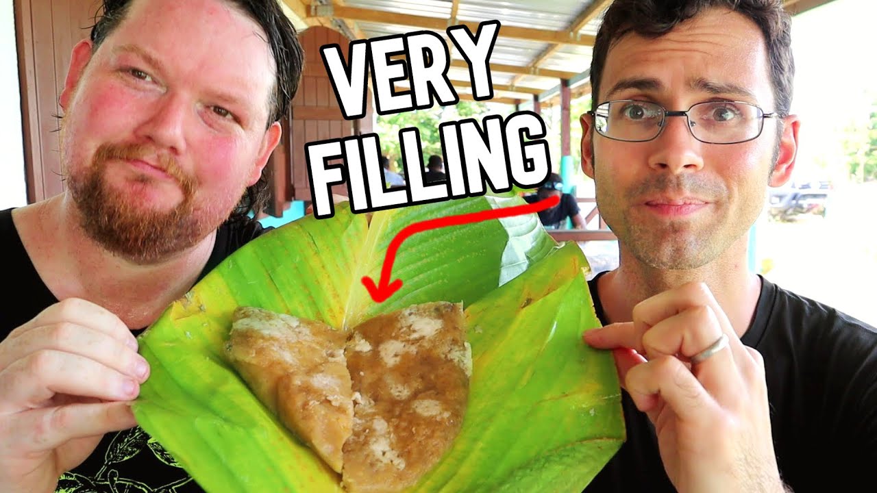BANANA LAPLAP - We Tried The VERY FILLING National dish of Vanuatu