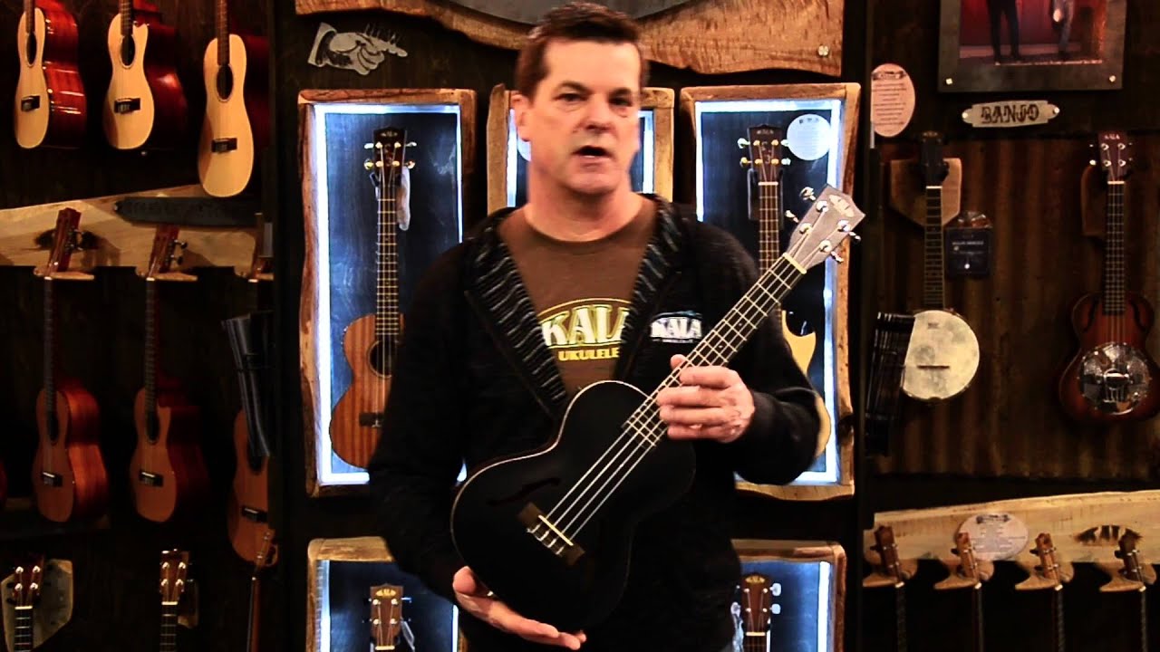 Mike Upton Introduces Kala Scallop Cutaway, Zericote, Black Archtop, and more for 2016