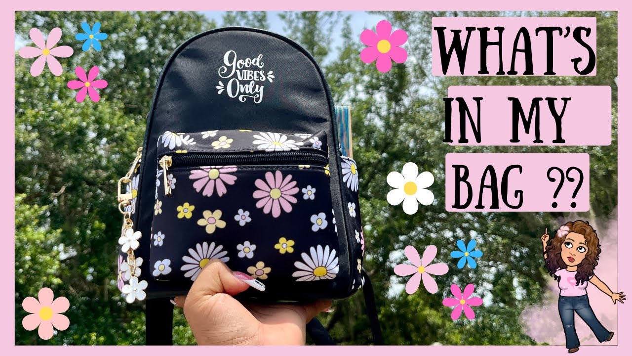 Что в моей сумке?? ✨🎀 Мини-рюкзак от Burlington 🌸🌼💜
