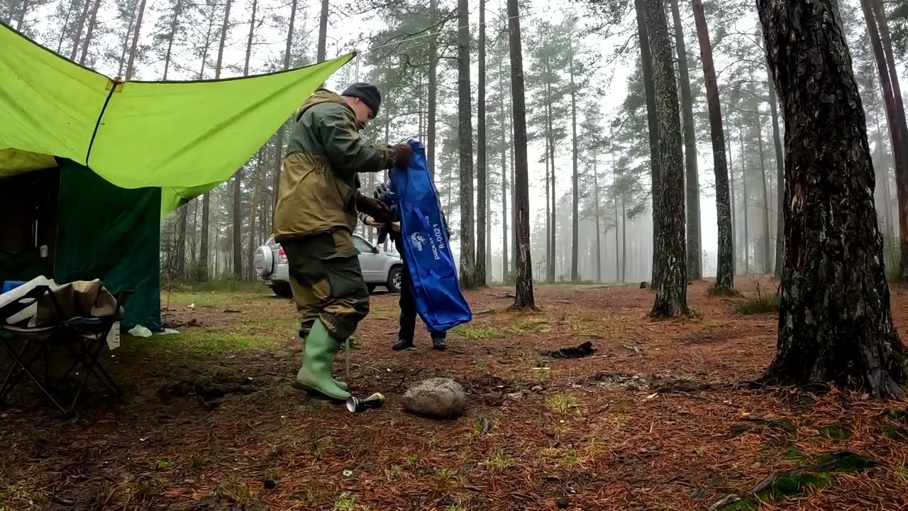 ПЕРЕНОЧЕВАЛИ У ОЗЕРА В ЛЕСУ И СОБИРАЕМСЯ ДОМОЙ / WE SPENT THE NIGHT BY THE LAKE AND ARE GOING HOME